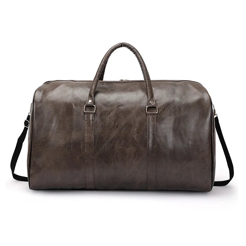 Travel Bag For Men Pu Leather Shoulder Bag Big Capacity Tote Bags For Women Fashion New Duffle Crossbody Bag Sports Pack luggage MANDOTOS
