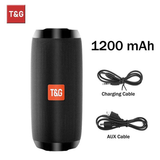Bluetooth Speaker T&G TG117 Portable TWS Sound Box Waterproof Loudspeaker Outdoor Stereo Surround Speakers Support TF FM Radio - MANDOTOS