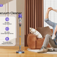Laresar V7 500W 50KPA Suction Power Cordless Vacuum Cleaner  Handheld smart Home appliance Removable Battery Dust Cup