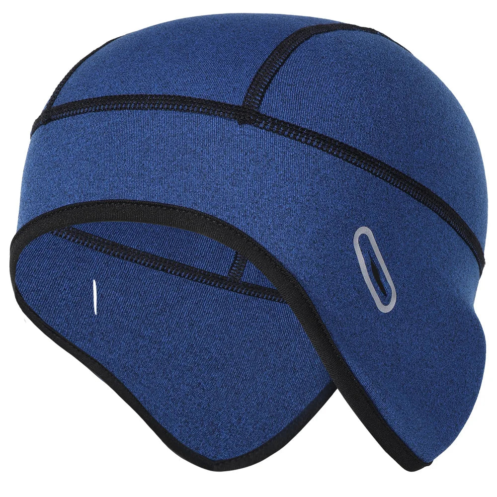 Winter Thermal Hats Fleece Beanies Ear Warmer Outdoor Sports Ski Snowboard Running Cycling Bike Soft Stretchy Cap Headwear Men
