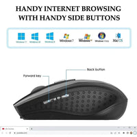 2.4G Wireless Mouse Bluetooth Mouse Ergonomic 800/1200/1600DPI 6 Mute Buttons Mouse For MacBook Tablet Laptops Computer PC MANDOTOS