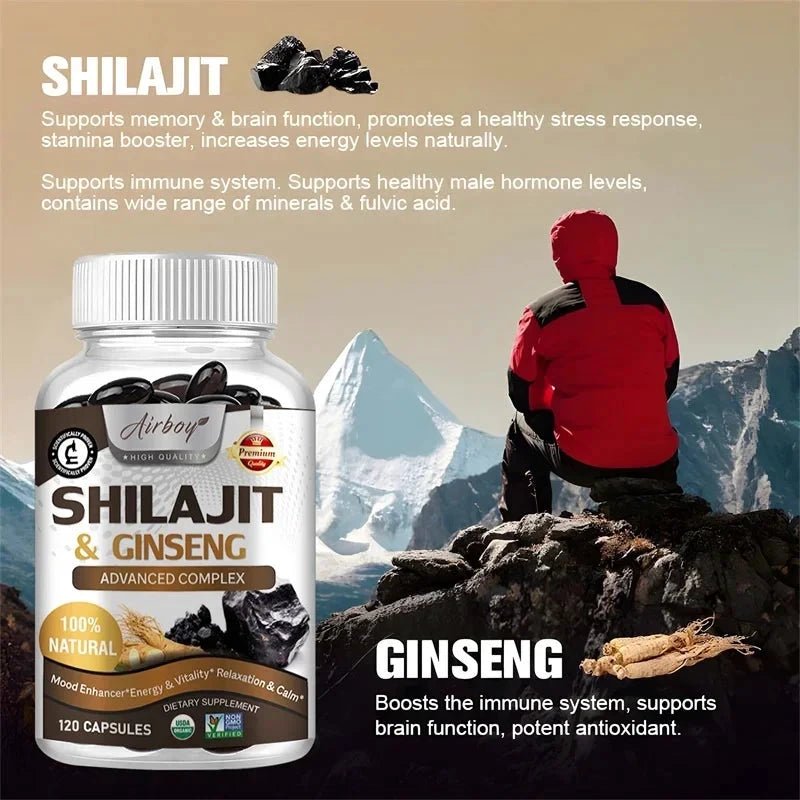 Shilajit - Natural Energizer To Rejuvenate The Body, Improve Mental Clarity and Boost The Immune System MANDOTOS