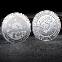Bitcoin BTC ETH ADA XLM SHIB DOGE XRP SOL DOT LINK LTC UNI Coin Physical Metal Crypto Currency Coin Collection with Plastic Case