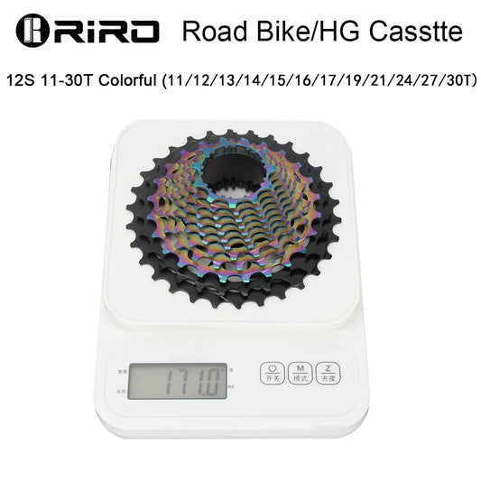 RIRO Road Bike Ultra-light Freewheel 11/12S-28-34T Bicycle CNC Vacuum Plating HG Cassette Hollow Flywheel 11/12V Speed  Sprocket