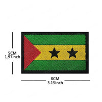 Embroidery Patches African Morocco Nigeria Algeria Seychelles Botswana Gabonese Libya Mauritania Djibouti Namibia Flags Badges