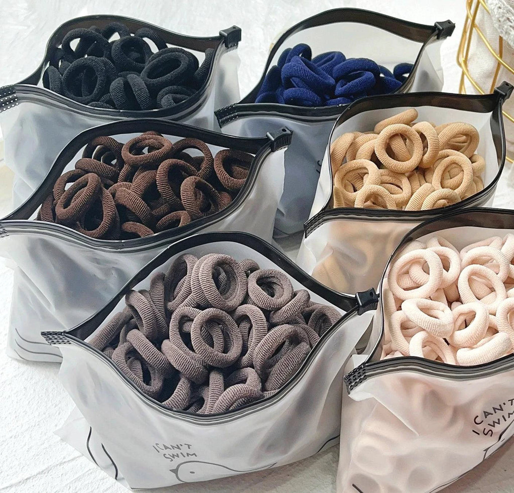 20/50pcs Kids Elastic Hair Bands Girls Sweets Scrunchie Rubber Band for Children Hair Ties Clips Headband Baby Hair Accessories - MANDOTOS