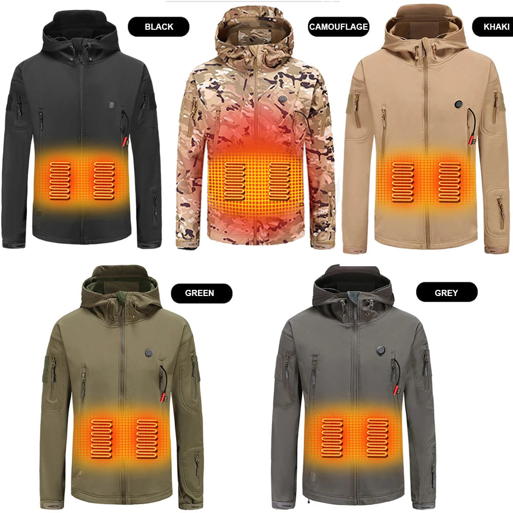 Heated Motorcycle Hooded Jacket - Your Winter Survival Gear! - MANDOTOS