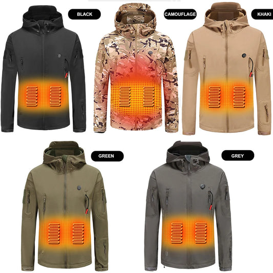 Heated Motorcycle Hooded Jacket - Your Winter Survival Gear! - MANDOTOS