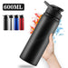 Portable Water Bottle Bicycle Riding Drinking Water Bottle Outdoor Sport Travel Mug Metal Stainless Steel Bottle MANDOTOS