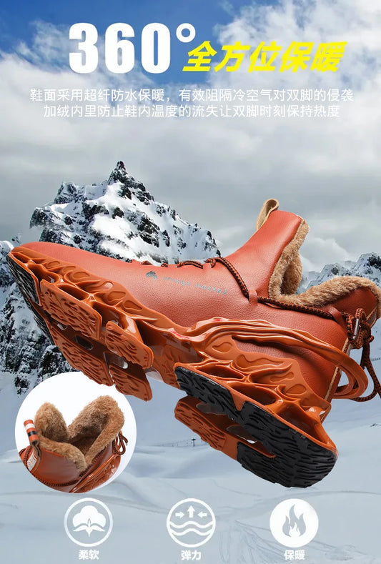men boots 2024 New Winter Slippers Warm Men Shoes Waterproof Non-Slip Plush Sneakers Male tenis shoes Boots Men Sneakers Winter