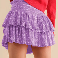 2024 African Party Evening Clothes for Women Spring Summer Sexy High Waist Sequin Mini Pleated Skirts Dashiki Africa Clothing
