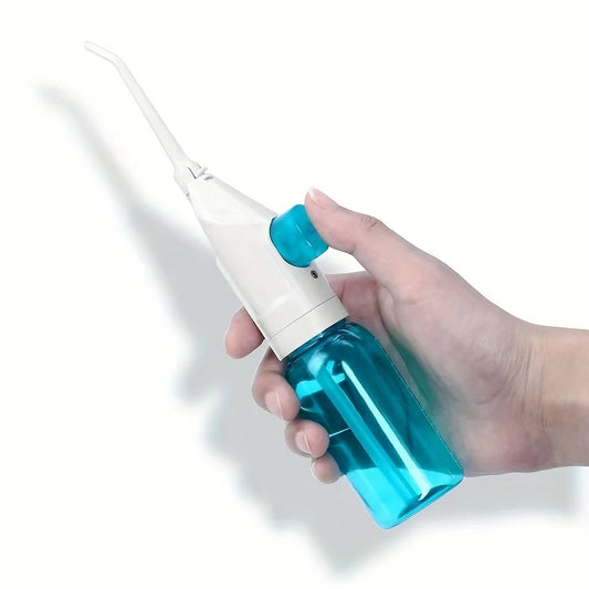 Household High Pressure Oral Irrigator Portable Teeth Clean Water Dental Floss Manual High Pressure Water Toothpick - MANDOTOS