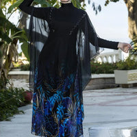 Floral Burkini Woman Femmes Swimsuit - Modest Swimwear for Middle-Aged Women - MANDOTOS INTERNATIONAL