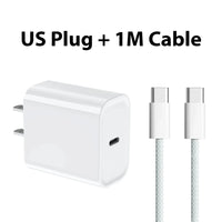 40W PD Fast Charger for iPhone 11-16 Pro Max, iPad Air - USB C and Quick Charge - MANDOTOS INTERNATIONAL