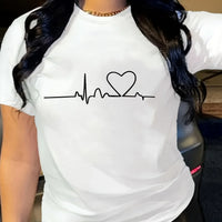 Playful Heart Print Junior Tee - Fun Design for Daily Outings - MANDOTOS INTERNATIONAL