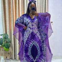 African Dresses for Women Traditional Africa Clothing Dashiki Ankara Outfits Gown Abayas Robe Muslim Kaftan Maxi Long Dress 2024