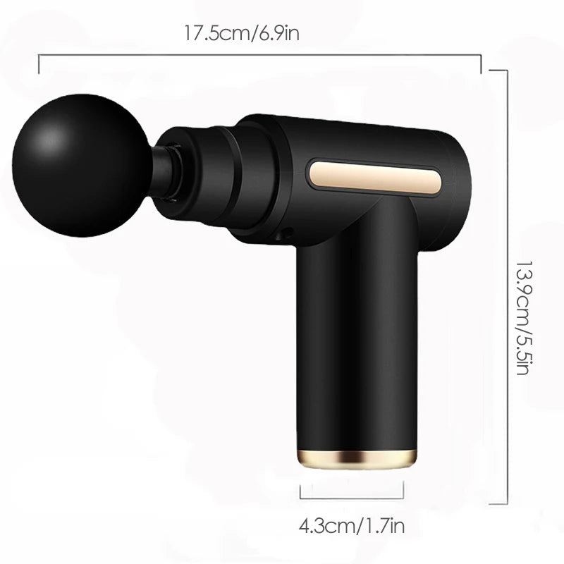 Mini Muscle Massage Gun Protable Body Massager Deep Handheld Percussion Massager For Body Back And Neck Leg - MANDOTOS