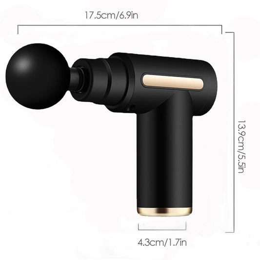 Mini Muscle Massage Gun Protable Body Massager Deep Handheld Percussion Massager For Body Back And Neck Leg - MANDOTOS