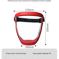 Transparent Facial Protector Super Protective Face Shield for Work Weed Whacking Anti-Fog Full Face Mask for Kitchen Oil Proof