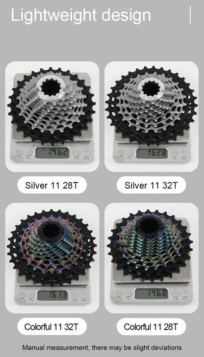 RIRO Road Bike Ultra-light Freewheel 11/12S-28-34T Bicycle CNC Vacuum Plating HG Cassette Hollow Flywheel 11/12V Speed  Sprocket