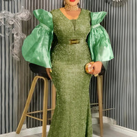 African Clothes for Women 2 PCS Sets Tops And Skirts Suits Dashiki Ankara 2025 Outfits Gown Plus Size Wedding Party Dresses