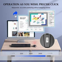 2.4G Wireless Mouse Bluetooth Mouse Ergonomic 800/1200/1600DPI 6 Mute Buttons Mouse For MacBook Tablet Laptops Computer PC MANDOTOS