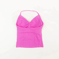 NCLAGEN Impact Longline Strappy Top Sports Yoga Vest Women's Fitness Tank Top Gym Beautiful Open Back Bra Running Workout Halter NCLAGEN Official Store
