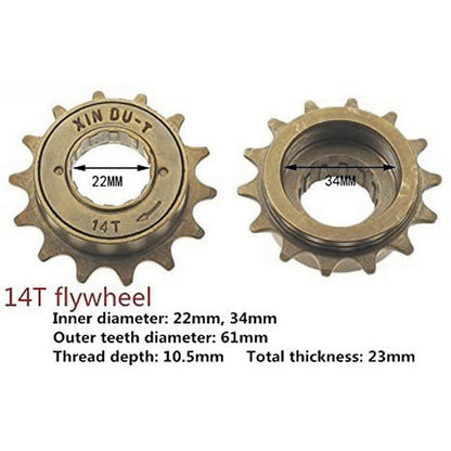 Electric Bicycle 34MM 12T/14T/16T Cycling Single Speed Freewheel Sprocket Bicycle Bike Freewheel Sprocket Bicycle Freewheel