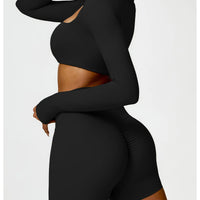 Sports Long sleeved Women Outdoor Running Gym Fitness Wear T-shirt Long sleeved Yoga Shirt Gym Push Up Workout Single Piece Top