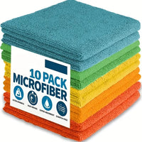 5/10/20pcs Kitchen Towel, Ultra-fine Fiber Light Gray Cleaning Cloth Set, Absorbent, Soft And Stain-removing Cloth - MANDOTOS