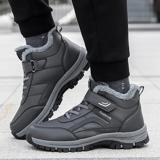 Ultra-Warm Waterproof Leather Winter Boots for Men & Women - MANDOTOS