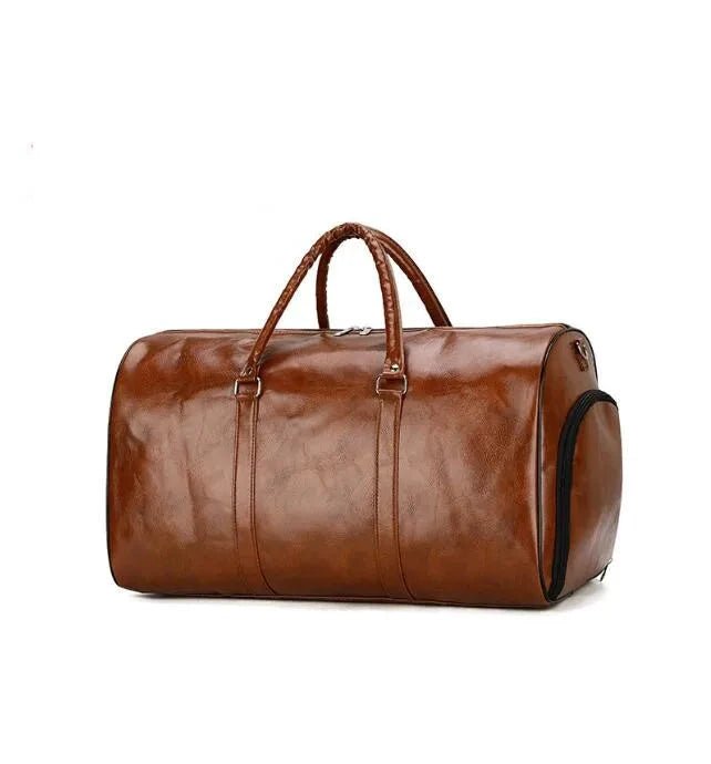 Travel Bag For Men Pu Leather Shoulder Bag Big Capacity Tote Bags For Women Fashion New Duffle Crossbody Bag Sports Pack luggage MANDOTOS
