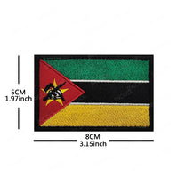 Embroidery Patches African Morocco Nigeria Algeria Seychelles Botswana Gabonese Libya Mauritania Djibouti Namibia Flags Badges