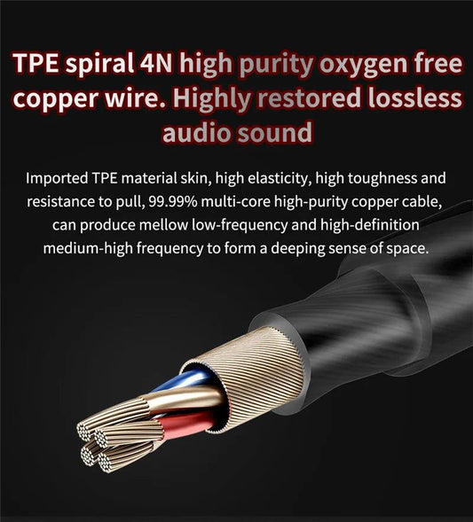 Original QKZ AK6 Copper Driver HiFi Wired Earphones 3.5MM Race Sport Headphones Bass Stereo Headset Music Earbuds In Ear With Microphone - MANDOTOS