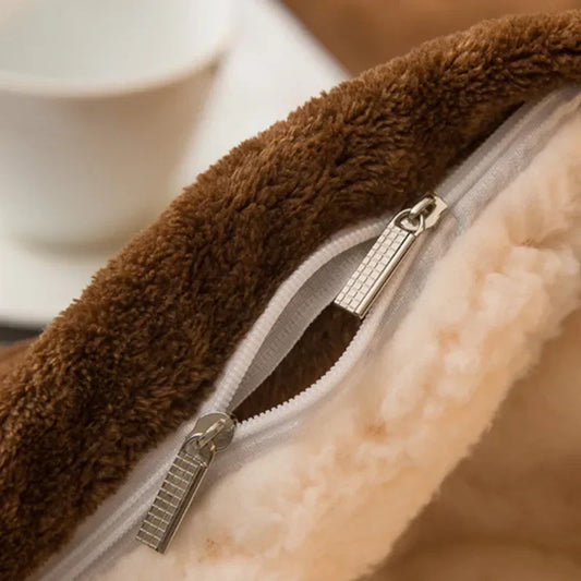 Cozy Luxe Wool Throw Blanket - Dual-Sided Warmth for Winter - MANDOTOS