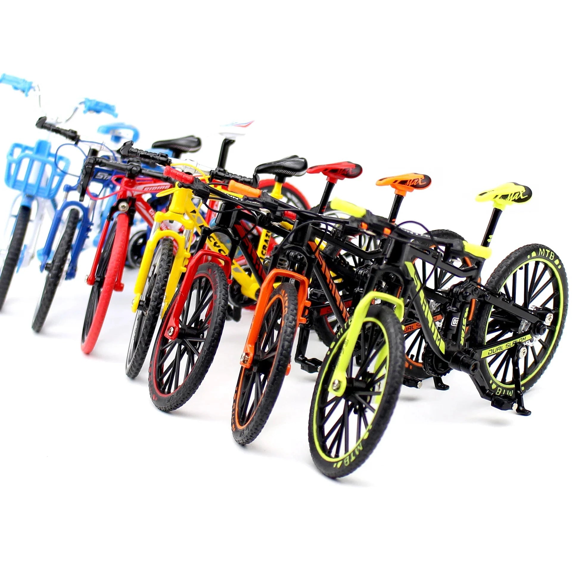 Creative Alloy Bicycle Model Ornament Mini Metal Bike Toy Collectible MANDOTOS