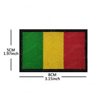 Embroidery Patches African Morocco Nigeria Algeria Seychelles Botswana Gabonese Libya Mauritania Djibouti Namibia Flags Badges