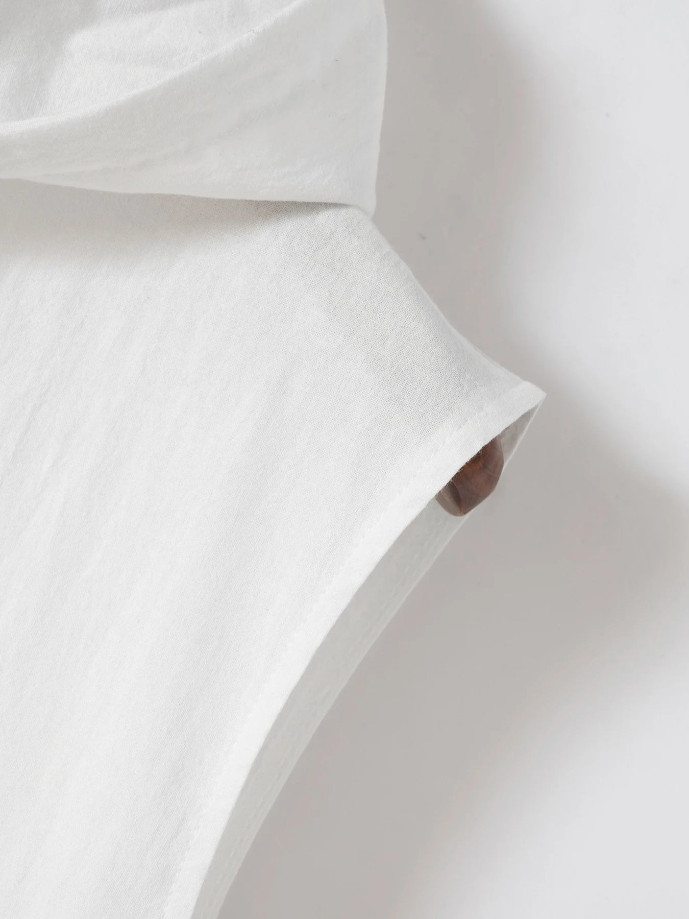 2025 Men's Summer Fashion Casual Cotton and Linen Sports Hooded Shirts, Personalized One-Button Drawstring Solid-Color Pullovers
