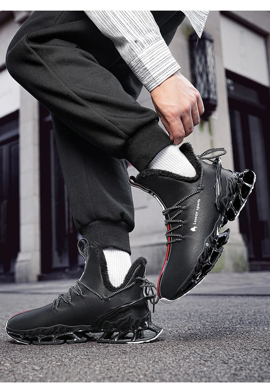 men boots 2024 New Winter Slippers Warm Men Shoes Waterproof Non-Slip Plush Sneakers Male tenis shoes Boots Men Sneakers Winter