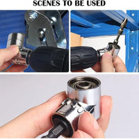 Impact Grade 105 Degree Angle Socket Adapter Power Hand Tool Part Driver Extension Set Screwdriver Holder Drill Nut Attachment