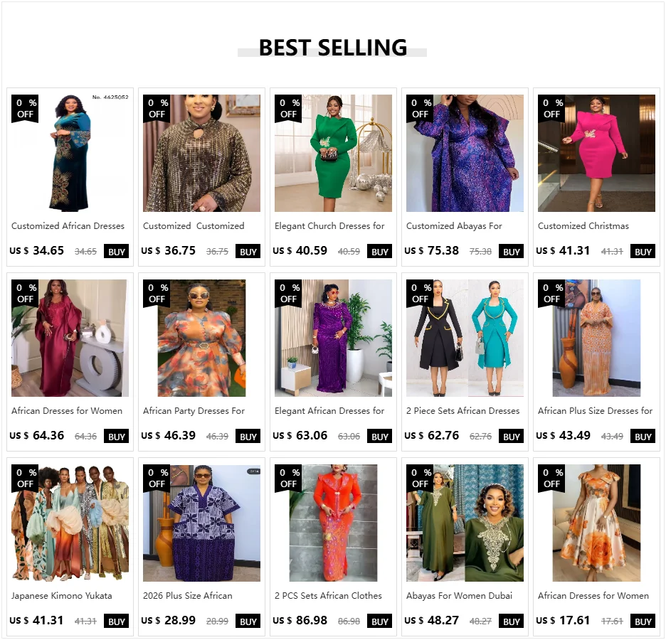 Customized Elegant Dress Women for Wedding Party Summer Autumn African V-neck Long Sleeve Evening Long Maxi Dress Gowns Africa C