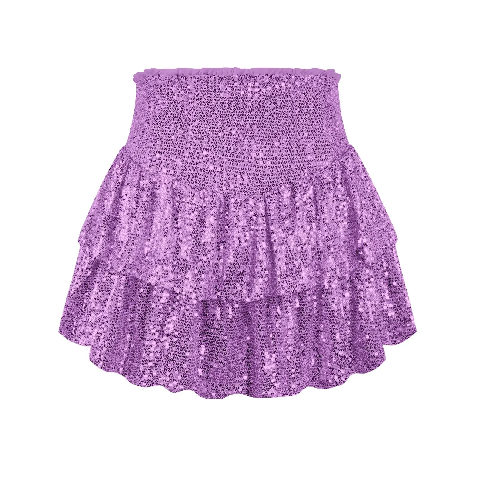 2024 African Party Evening Clothes for Women Spring Summer Sexy High Waist Sequin Mini Pleated Skirts Dashiki Africa Clothing