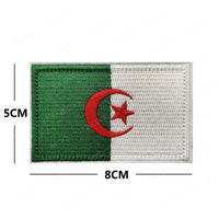 Embroidery Patches African Morocco Nigeria Algeria Seychelles Botswana Gabonese Libya Mauritania Djibouti Namibia Flags Badges