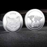 Bitcoin BTC ETH ADA XLM SHIB DOGE XRP SOL DOT LINK LTC UNI Coin Physical Metal Crypto Currency Coin Collection with Plastic Case