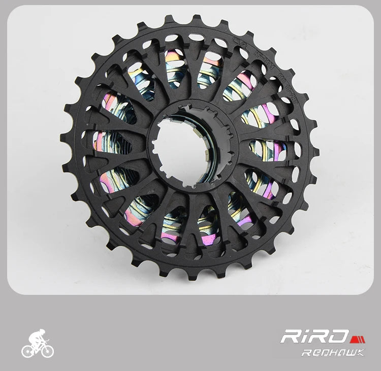 RIRO Road Bike Ultra-light Freewheel 11/12S-28-34T Bicycle CNC Vacuum Plating HG Cassette Hollow Flywheel 11/12V Speed  Sprocket