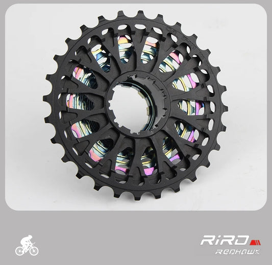RIRO Road Bike Ultra-light Freewheel 11/12S-28-34T Bicycle CNC Vacuum Plating HG Cassette Hollow Flywheel 11/12V Speed  Sprocket