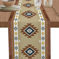Boho American Indian Style Linen Table Runners Dresser Scarves Table Decor Reusable Kitchen Dining Table Runners Party Decor