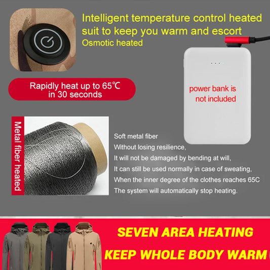Heated Motorcycle Hooded Jacket - Your Winter Survival Gear! - MANDOTOS