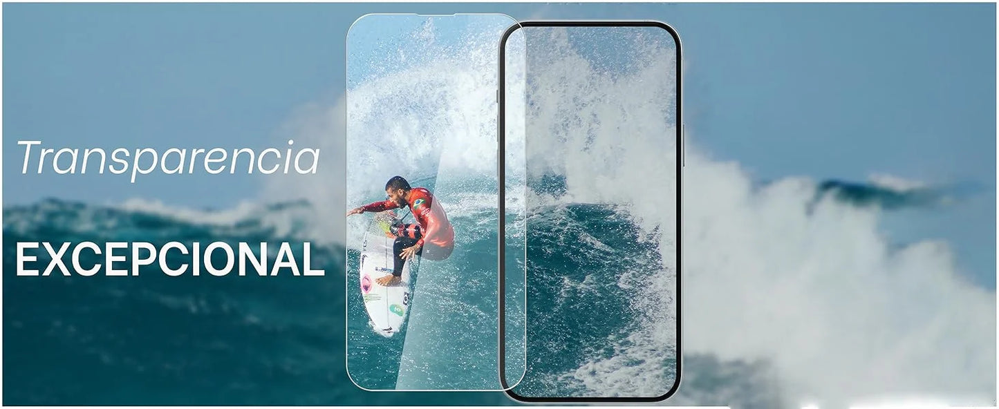 Clear Glass Film For iPhone 15 16 17 Pro Max Screen Protector For iPhone 11 12 13 14 15 Pro Tempered Glass iPhone13 Mini 16 Plus