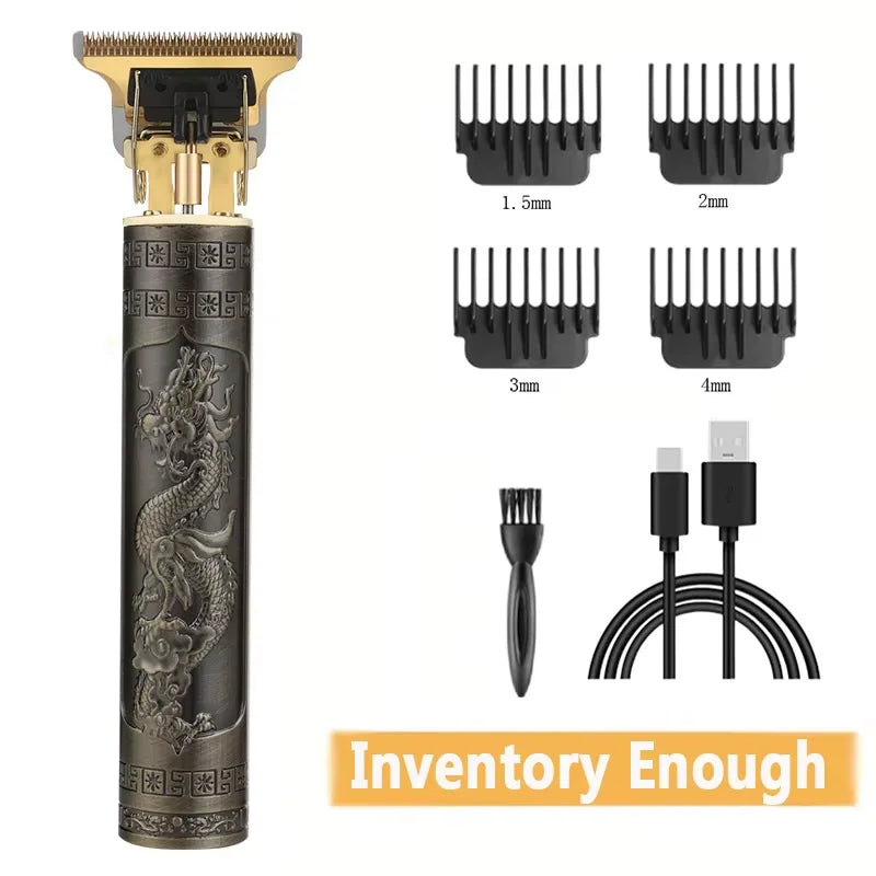High-Power Electric Clippers Designed for Barbershops, Ideal for Shaving And Trimming with USB Charging. - MANDOTOS